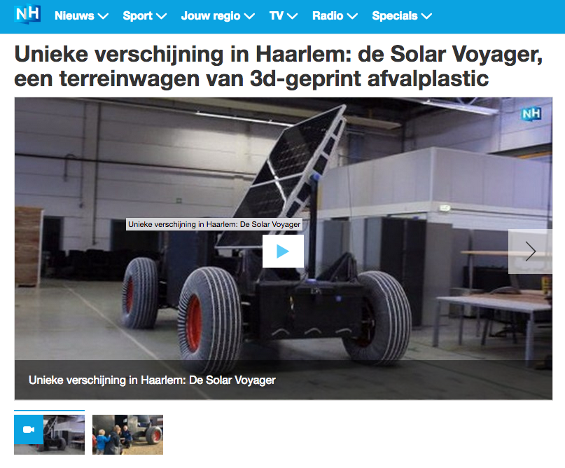 Solar Voyager unieke verschijning Bakkerij Van Vessem/ Oogstfeest Haarlem
